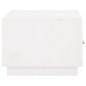 vidaXL Mesa de centro de madera maciza de pino blanco 80x50x35 cm