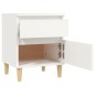 vidaXL Mesita de noche color blanco 40x35x50 cm vidaXL Mesita de noche color blanco 40x35x50 cm