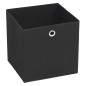 vidaXL Cajas de almacenaje 4 uds textil no tejido 32x32x32 cm negro 