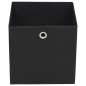 vidaXL Cajas de almacenaje 4 uds textil no tejido 32x32x32 cm negro 