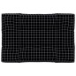 vidaXL Cojín para palés tela a cuadros negro 120x80x12 cm vidaXL Cojín para palés tela a cuadros negro 120x80x12 cm