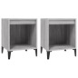 vidaXL Mesitas de noche 2 unidades gris Sonoma 40x35x50 cm vidaXL Mesitas de noche 2 unidades gris Sonoma 40x35x50 cm