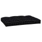 vidaXL Cojín para palés tela a cuadros negro 120x80x12 cm vidaXL Cojín para palés tela a cuadros negro 120x80x12 cm