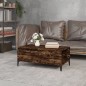 vidaXL Mesa de centro madera contrachapada roble ahumado 90x50x36,5 cm vidaXL Mesa de centro madera contrachapada roble ahumado 90x50x36,5 cm