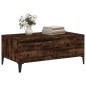 vidaXL Mesa de centro madera contrachapada roble ahumado 90x50x36,5 cm vidaXL Mesa de centro madera contrachapada roble ahumado 90x50x36,5 cm