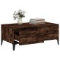 vidaXL Mesa de centro madera contrachapada roble ahumado 90x50x36,5 cm vidaXL Mesa de centro madera contrachapada roble ahumado 90x50x36,5 cm
