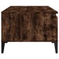vidaXL Mesa de centro madera contrachapada roble ahumado 90x50x36,5 cm vidaXL Mesa de centro madera contrachapada roble ahumado 90x50x36,5 cm