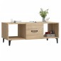 vidaXL Mesa de centro madera contrachapada roble sonoma 102x50x40 cm vidaXL Mesa de centro madera contrachapada roble sonoma 102x50x40 cm