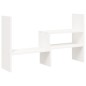 vidaXL Soporte para monitor madera maciza pino blanco (39-72)x17x43 cm vidaXL Soporte para monitor madera maciza pino blanco (39-72)x17x43 cm
