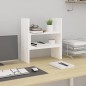 vidaXL Soporte para monitor madera maciza pino blanco (39-72)x17x43 cm vidaXL Soporte para monitor madera maciza pino blanco (39-72)x17x43 cm