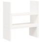 vidaXL Soporte para monitor madera maciza pino blanco (39-72)x17x43 cm vidaXL Soporte para monitor madera maciza pino blanco (39-72)x17x43 cm