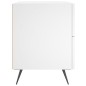 vidaXL Mesita de noche madera de ingeniería blanco 40x35x47,5 cm vidaXL Mesita de noche madera de ingeniería blanco 40x35x47,5 cm