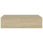 vidaXL Estante con cajón de pared MDF roble 40x23,5x10 cm