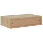 vidaXL Estante con cajón de pared MDF roble 40x23,5x10 cm