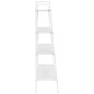 vidaXL Estantería escalera 4 niveles metal blanco vidaXL Estantería escalera 4 niveles metal blanco