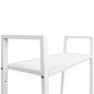 vidaXL Estantería escalera 4 niveles metal blanco vidaXL Estantería escalera 4 niveles metal blanco