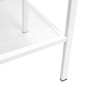 vidaXL Estantería escalera 4 niveles metal blanco vidaXL Estantería escalera 4 niveles metal blanco