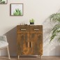vidaXL Aparador madera contrachapada roble ahumado 69,5x34x89 cm vidaXL Aparador madera contrachapada roble ahumado 69,5x34x89 cm