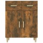 vidaXL Aparador madera contrachapada roble ahumado 69,5x34x89 cm vidaXL Aparador madera contrachapada roble ahumado 69,5x34x89 cm