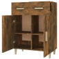 vidaXL Aparador madera contrachapada roble ahumado 69,5x34x89 cm vidaXL Aparador madera contrachapada roble ahumado 69,5x34x89 cm