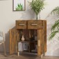 vidaXL Aparador madera contrachapada roble ahumado 69,5x34x89 cm vidaXL Aparador madera contrachapada roble ahumado 69,5x34x89 cm