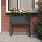vidaXL Jardinera de madera maciza de pino gris 78x40x81 cm vidaXL Jardinera de madera maciza de pino gris 78x40x81 cm
