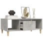 vidaXL Mesa de centro madera contrachapada gris hormigón 90x50x36,5 cm vidaXL Mesa de centro madera contrachapada gris hormigón 90x50x36,5 cm