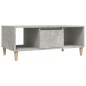 vidaXL Mesa de centro madera contrachapada gris hormigón 90x50x36,5 cm vidaXL Mesa de centro madera contrachapada gris hormigón 90x50x36,5 cm