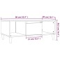 vidaXL Mesa de centro madera contrachapada gris hormigón 90x50x36,5 cm vidaXL Mesa de centro madera contrachapada gris hormigón 90x50x36,5 cm