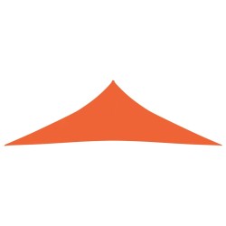 vidaXL Toldo de vela HDPE naranja 160 g/m² 3,5x3,5x4,9 m