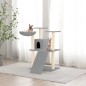 vidaXL Rascador para gatos con postes de sisal gris claro 83 cm vidaXL Rascador para gatos con postes de sisal gris claro 83 cm