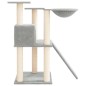 vidaXL Rascador para gatos con postes de sisal gris claro 83 cm vidaXL Rascador para gatos con postes de sisal gris claro 83 cm