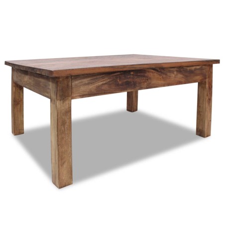 vidaXL Mesa de centro de madera maciza reciclada 98x73x45 cm