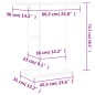 vidaXL Soporte acuario madera ingeniería blanco brillo 60,5x36x72,5 cm vidaXL Soporte acuario madera ingeniería blanco brillo 60,5x36x72,5 cm