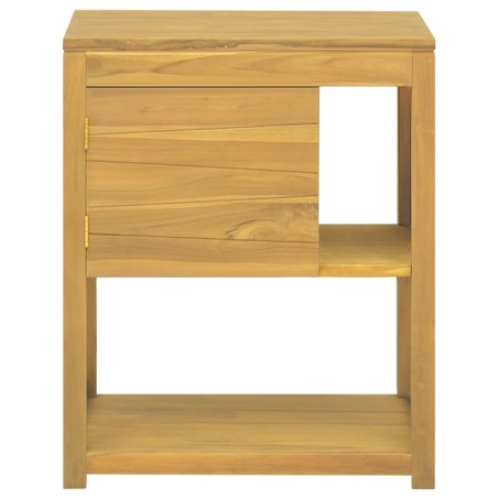 vidaXL Armario de baño madera maciza de teca 60x40x75 cm