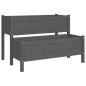 vidaXL Jardinera de madera de pino maciza gris 110x84x75 cm vidaXL Jardinera de madera de pino maciza gris 110x84x75 cm