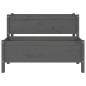 vidaXL Jardinera de madera de pino maciza gris 110x84x75 cm vidaXL Jardinera de madera de pino maciza gris 110x84x75 cm