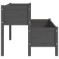vidaXL Jardinera de madera de pino maciza gris 110x84x75 cm vidaXL Jardinera de madera de pino maciza gris 110x84x75 cm