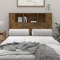 vidaXL Mueble cabecero color roble ahumado 120x18,5x102,5 cm vidaXL Mueble cabecero color roble ahumado 120x18,5x102,5 cm