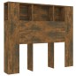 vidaXL Mueble cabecero color roble ahumado 120x18,5x102,5 cm vidaXL Mueble cabecero color roble ahumado 120x18,5x102,5 cm