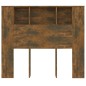 vidaXL Mueble cabecero color roble ahumado 120x18,5x102,5 cm vidaXL Mueble cabecero color roble ahumado 120x18,5x102,5 cm