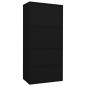 vidaXL Armario de acero negro 80x50x180 cm vidaXL Armario de acero negro 80x50x180 cm