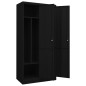 vidaXL Armario de acero negro 80x50x180 cm vidaXL Armario de acero negro 80x50x180 cm