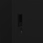 vidaXL Armario de acero negro 80x50x180 cm vidaXL Armario de acero negro 80x50x180 cm