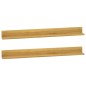 vidaXL Estantes de pared 2 unidades madera maciza de teca 110x10x10 cm vidaXL Estantes de pared 2 unidades madera maciza de teca 110x10x10 cm
