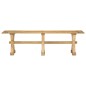 vidaXL Banco de madera maciza de mango 160x35x45 cm vidaXL Banco de madera maciza de mango 160x35x45 cm