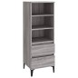 vidaXL Aparador alto madera contrachapada gris Sonoma 40x36x110 cm vidaXL Aparador alto madera contrachapada gris Sonoma 40x36x110 cm