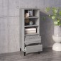 vidaXL Aparador alto madera contrachapada gris Sonoma 40x36x110 cm vidaXL Aparador alto madera contrachapada gris Sonoma 40x36x110 cm