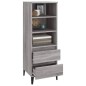vidaXL Aparador alto madera contrachapada gris Sonoma 40x36x110 cm vidaXL Aparador alto madera contrachapada gris Sonoma 40x36x110 cm