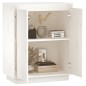 vidaXL Aparador de madera maciza de pino blanco 60x34x75 cm vidaXL Aparador de madera maciza de pino blanco 60x34x75 cm